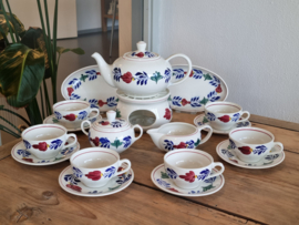 Boerenbont Boch Koffiepot| Theepot | Theelicht | Roomstel