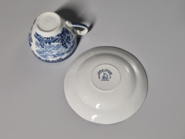 Engels blauw Enoch Wedgwood Lochs of Scotland Kop en schotel