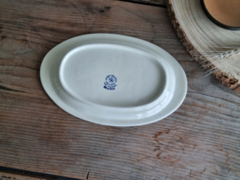 Beatrix Societe Ceramique ovale Serveerschaal met brede rand 25 cm met chipje (wit)