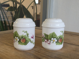 Engels Wedgwood Meakin Marjolein Bastin set 8x Eierdopje met peper- en zoutstel