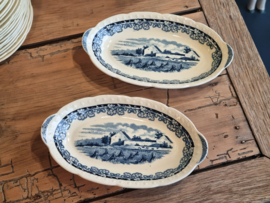 Boerenhoeve blauw Societe Ceramique (creme) Eetservies 20-pers.