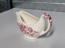 Engels rood Crown Ducal Bristol kleine Sauciere