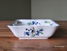 Villeroy en Boch Phoenix blau schaal vierkant 21,5 cm