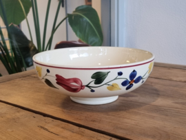 Boerenbont 417 Societe Ceramique hoge ronde schaal 22 cm (creme)