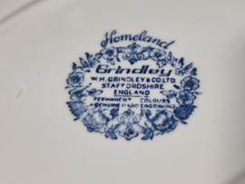 Engels blauw Grindley Homeland Serveerschaal 30,5 cm