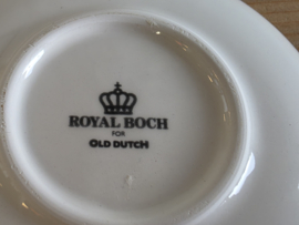 Royal Boch Belgium decor Old Dutch set 4x Bordje Theezakjeslegger 11 cm
