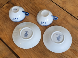Rorstrand Ostindia East Indies set 2x Thee Kop en schotel 8 cm (Aardewerk)
