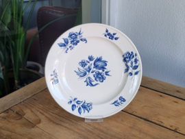 Petrus Regout Bouquet Bleu Ontbijtbordje 21,5 cm