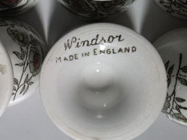 Engels Ridgway Windsor groen gekleurd set 8x eierdop