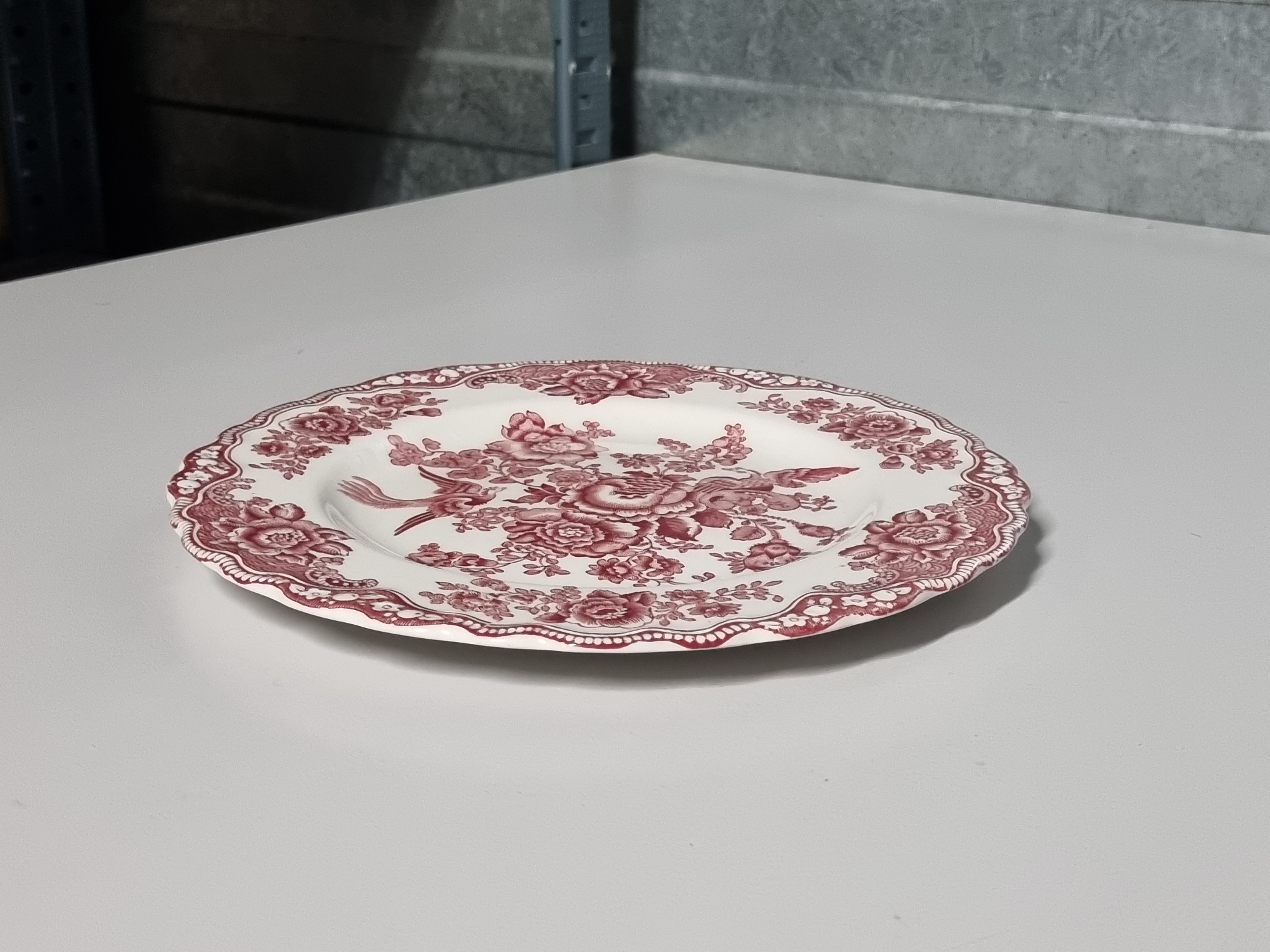 Engels rood Crown Ducal Bristol Ontbijtbordje 20 cm