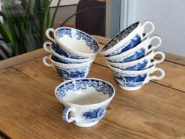 Boerenhoeve blauw Societe Ceramique Koffieservies 8-pers.