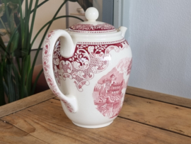 Regout Castillo rood Koffiepot (rond model)