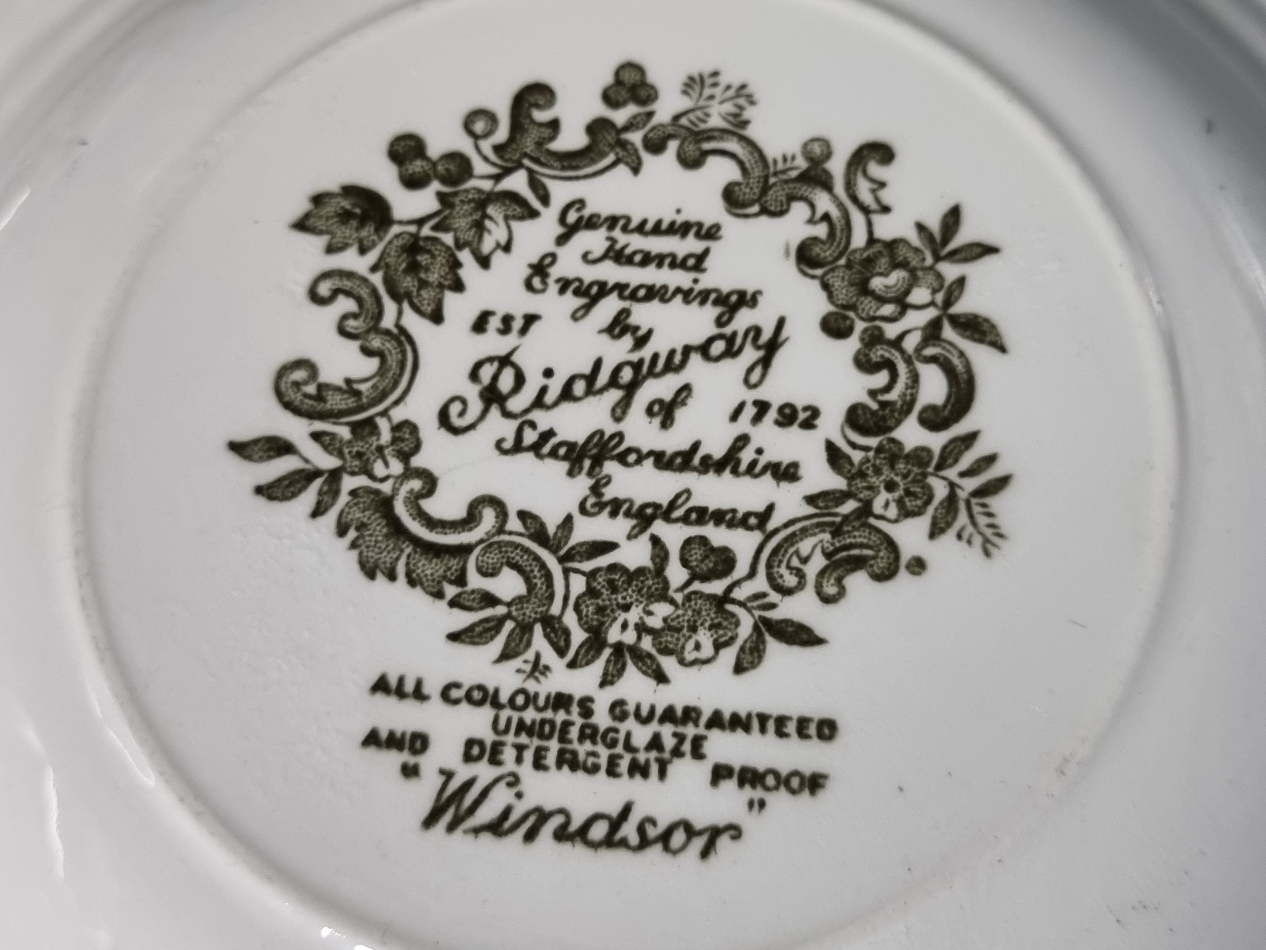 Engels Ridgway Windsor groen gekleurd botervloot