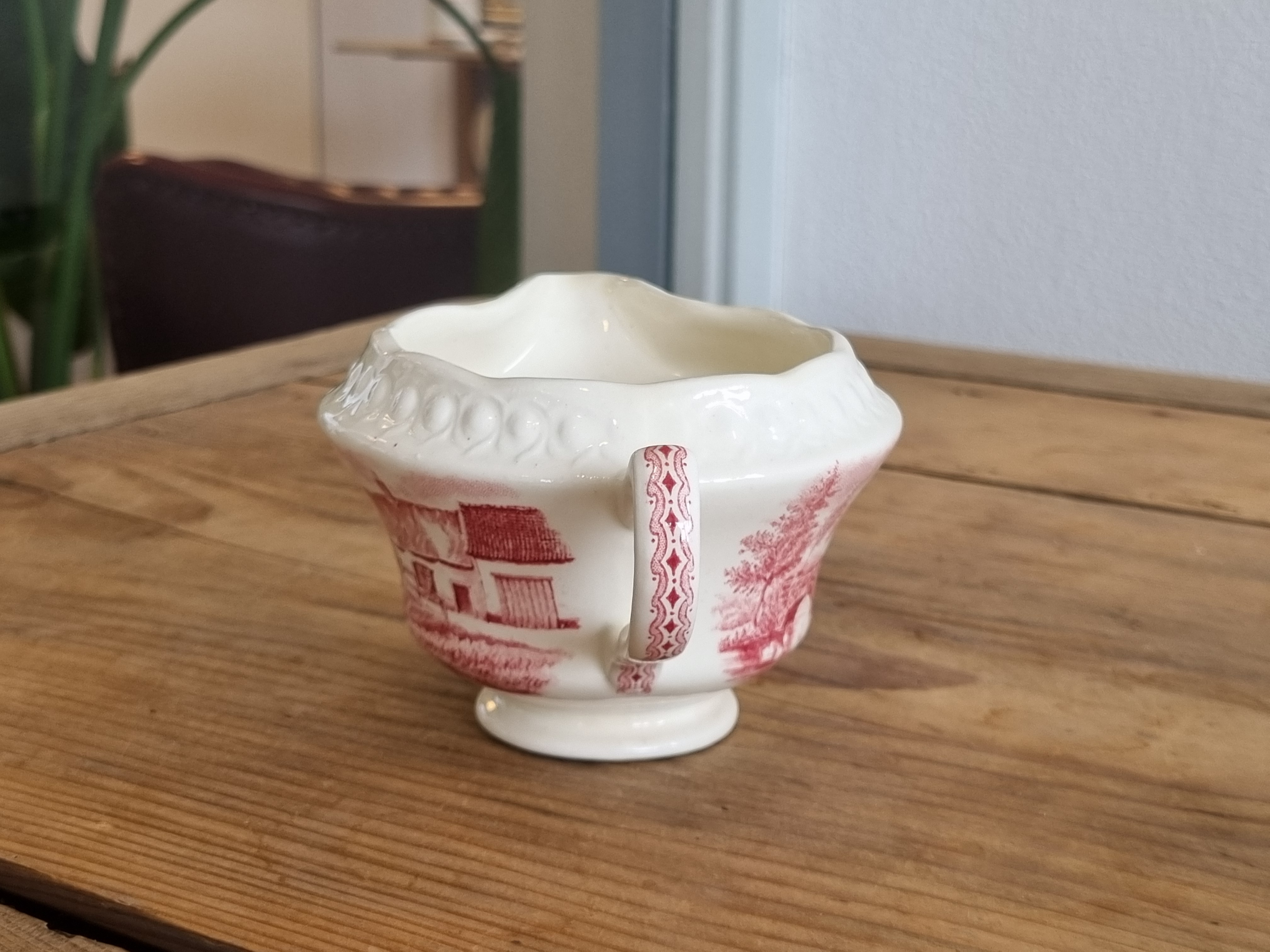 Boerenhoeve rood Societe Ceramique kannetje