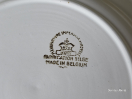 Nimy Belgium Vogels set 6x plat dinerbord 22,5 cm