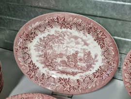 Engels rood English Ironstone Tableware EIT serviesset 12 personen (kasteel)