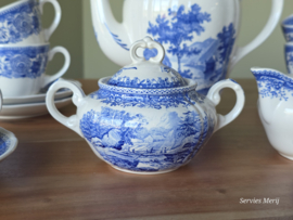 Villeroy en Boch Burgenland blauw koffieservies 8 personen