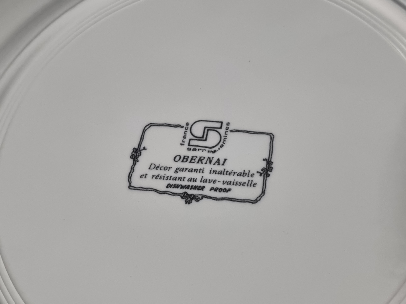 Frans Sarreguemines Obernai Set 2x Pannenkoekenborden 31,5 cm