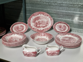 Engels rood Grindley Homeland serviesset 18 delig