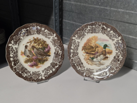 Engels Palissy Game Series set 2x ontbijtbord 22,5 cm