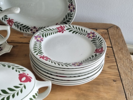 Oud Boerenbont Petrus Regout decor Holland compleet eetservies 10 personen