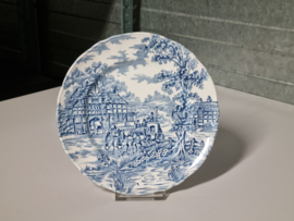 Engels blauw Meakin Coaching Days ontbijtbord 20 cm