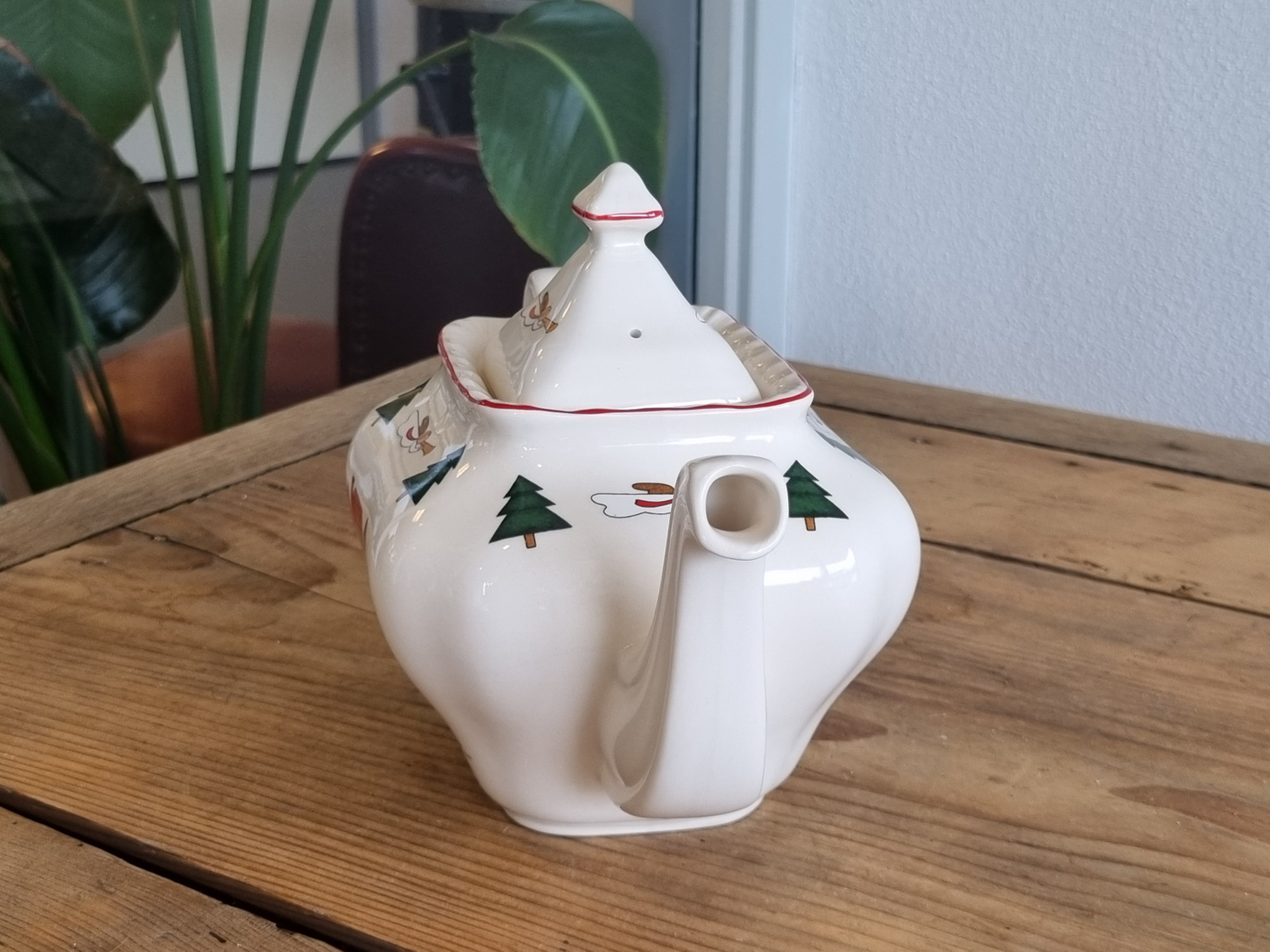 Engels Mason's Christmas Village 1983 Kerstservies Theepot 1,2 liter