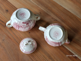 Villeroy en Boch Burgenland rood roomstel (gewoon model)