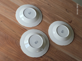 Boerenhoeve Zwart Societe Ceramique set 3x diep pasta curry bord  23,5 cm