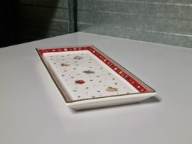 Villeroy en Boch Kerstservies decor Christmas Toys Delight rechthoekige schaal 39,5 cm