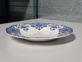 Boch BFK decor Dordrecht blauw set 8x Diep Pasta Curry Bord 25,5 cm
