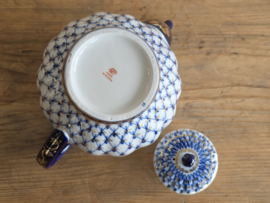 Lomonosov blauw Cobalt Net robuuste Theepot 2 liter