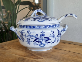 Zwiebelmuster Regout soepterrine met originele lepel