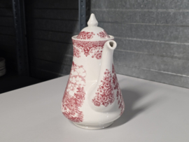 Engels rood English Ironstone Tableware River Scenes koffiepot theepot 19,5 cm
