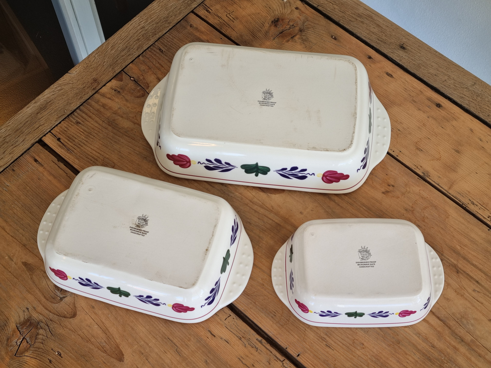 Boerenbont Boch set 3x ovenschaal