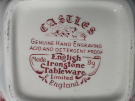 Engels rood English Ironstone Tableware EIT ontbijtservies 6 personen (kasteel)