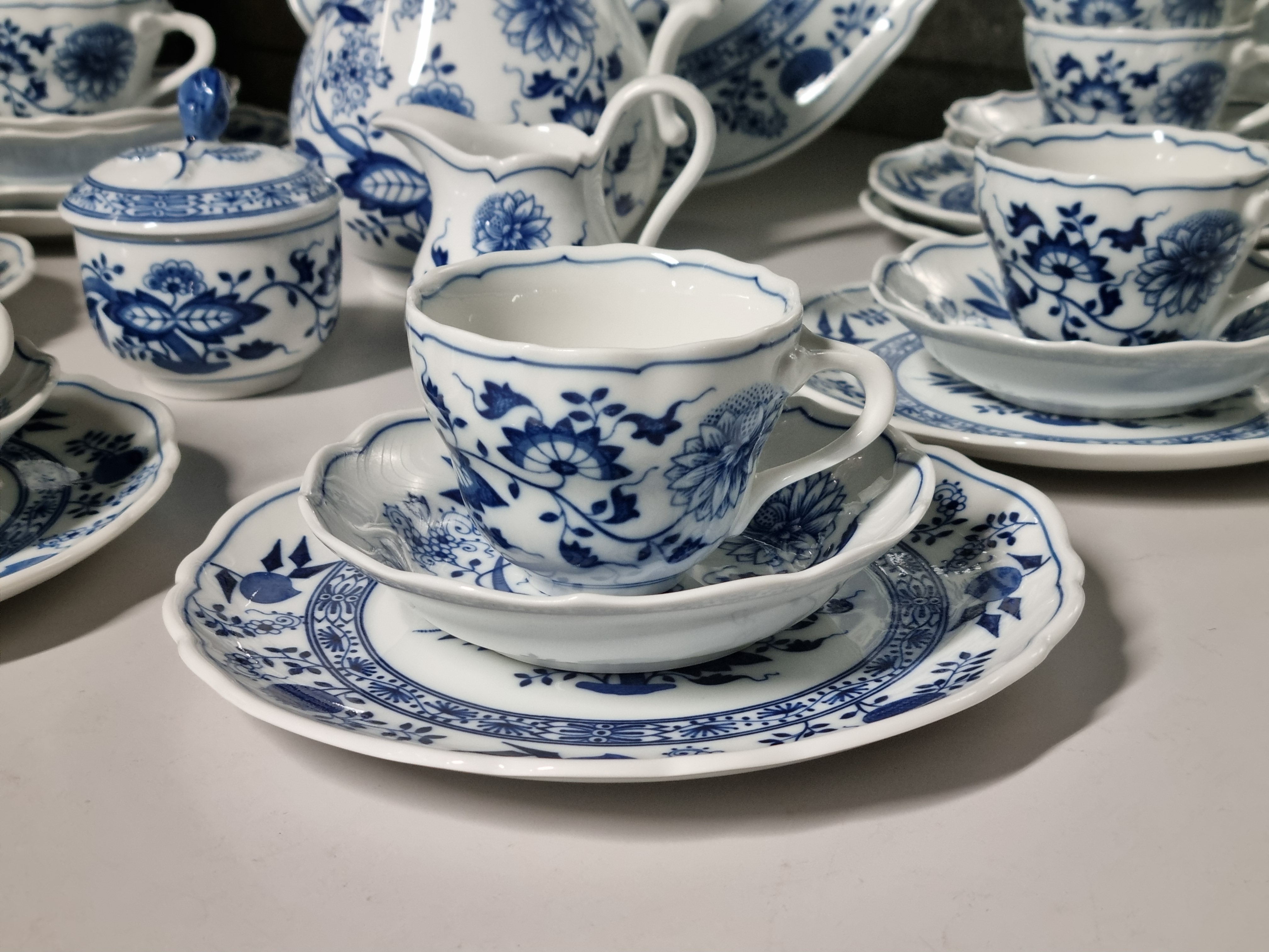 Zwiebelmuster Hutschenreuther compleet koffieservies theeservies 8 personen