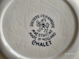 Chalet Zwart Societe Ceramique losse schotel 15,5 cm