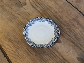 Boerenhoeve Zwart Societe Ceramique Losse schotel voor Espresso kopje 12,5 cm