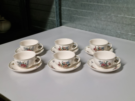 Villeroy en Boch Alt Strassburg Set 6x thee kop en schotel