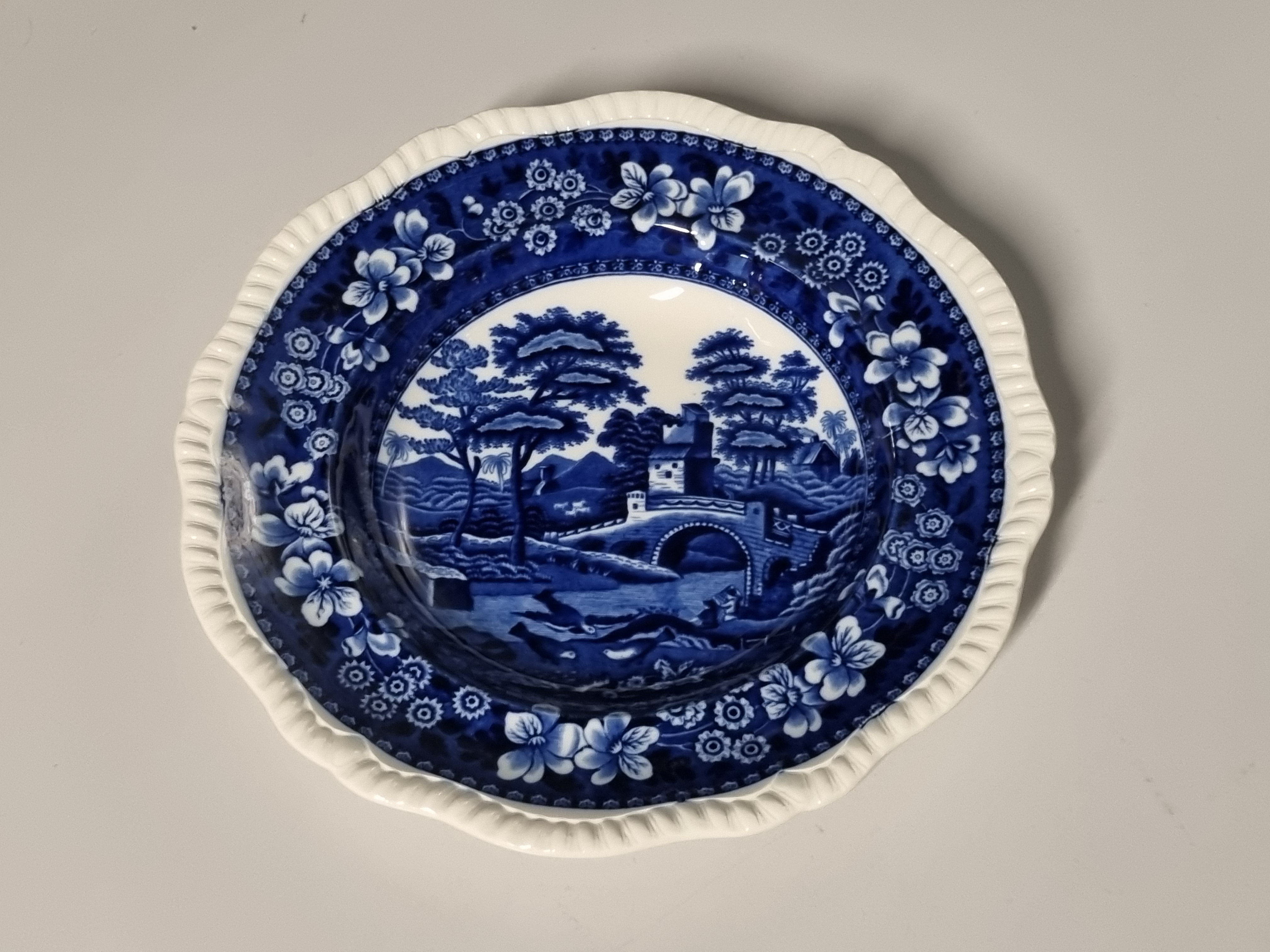 Engels Copeland Spode's Tower blauw grote diepe borden 27 cm