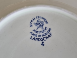 Landschap Blauw Societe Ceramique ontbijtbordje 21,5 cm (nr. 4)