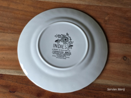 Engels blauw Johnson Bros Indies bordje 18 cm