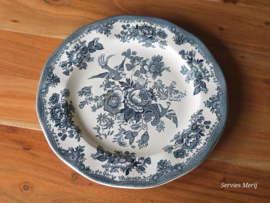 Engels petrol Enoch Wedgwood Asiatic Pheasants groot plat bord 28,5 cm
