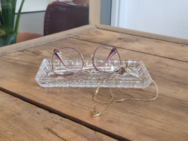 Glas Vintage Bewaarbakje Edelstenen Sieradenlegger (1)