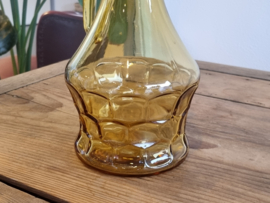 Glas Vintage Waterkan Okergeel 23 cm