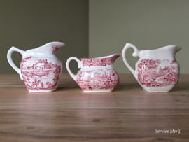 Engels rood Set 3x mix & match kannetje