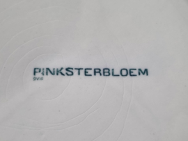 Pinksterbloem Petrol Petrus Regout Plat Dinerbord 24 cm