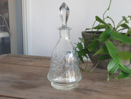 Glas Vintage Karaf geslepen glas (3)