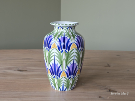 Societe Ceramique schrijfnamendecor Nunspeet bloemenvaas 18,5 cm